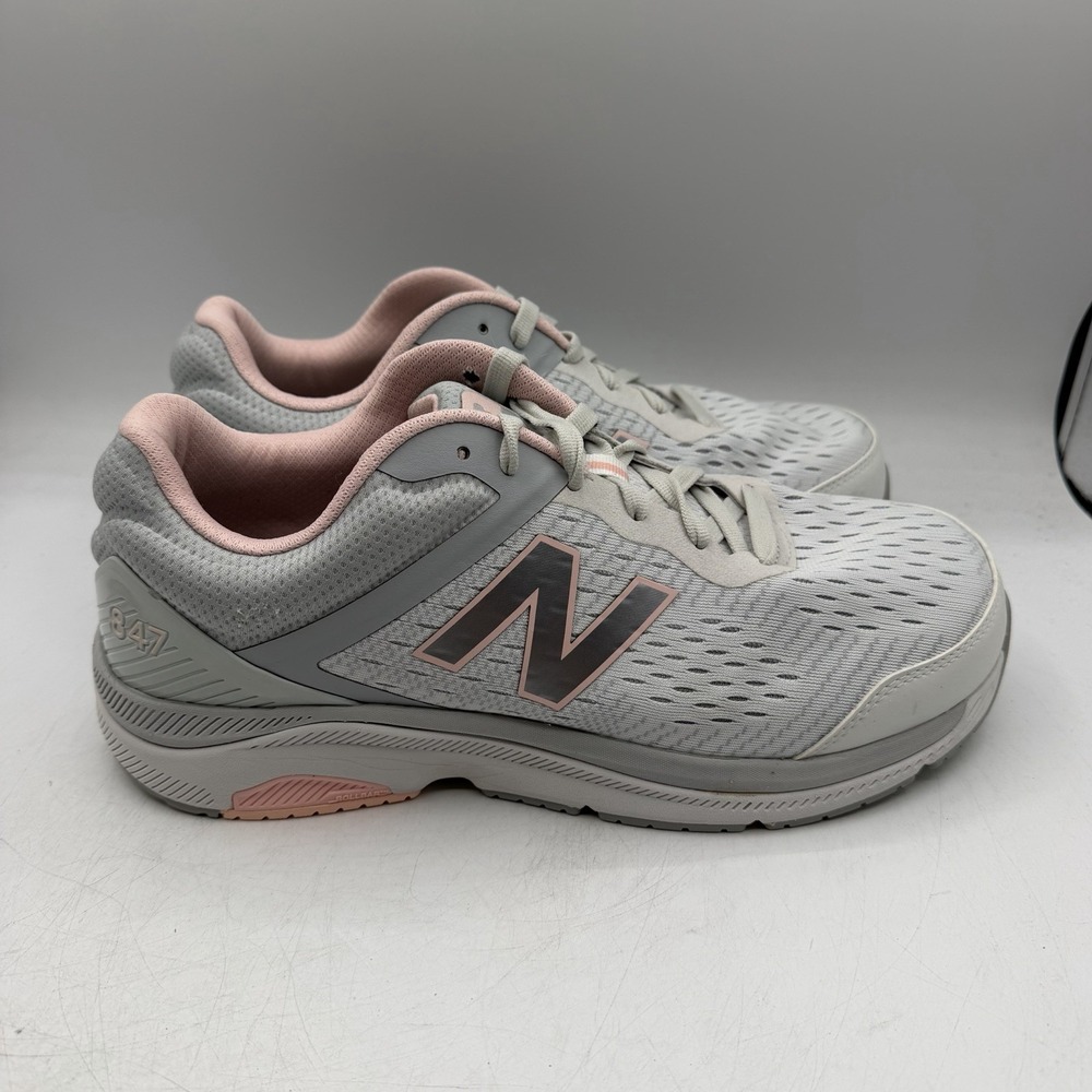 New Balance 847 Walking Shoes Womens 12 4E EXTRA WIDE Grey Pink Sneaker WW847LW4